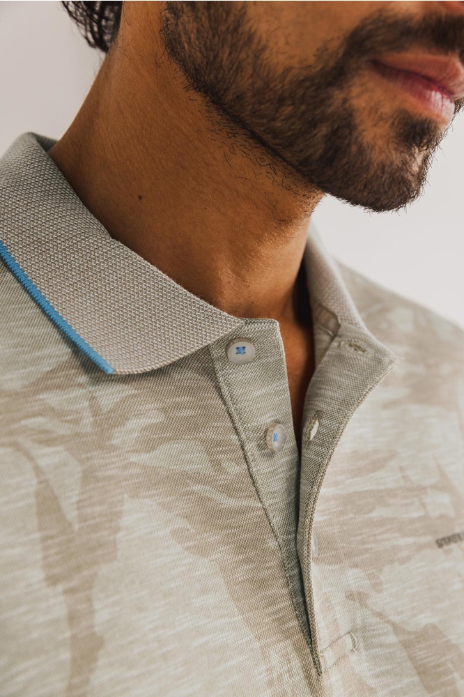 PIQUE POLO MET ALLOVER PRINT 464 15903 1611